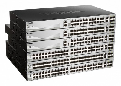 Switch D-Link DGS-3130-54TS/E, 54-Port Gigabit SFP L3 Stackable Managed Switch, foto