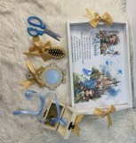 Set Tavă Moț/Tăierea Turtei cu Tematica Z&acirc;ne &ndash; 6 Piese Magice, Personalizabil