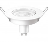 Cumpara ieftin Bec LED spot Philips, GU10, 4.7W (50W), 345 lm, lumina calda (2700K), 9cm, Alb