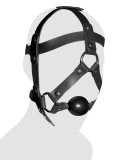 Accesoriu Zado Leather Head and Gag Negru