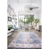 Covor Premium Belgian Model Alaska P0149-981, Marime 120 x 170 cm, Albastru, Antialergic, Polipropilena, Living, Dormitor, Sufragerie, Birou