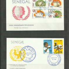 Senegal FDC 1985 / 1986 - Anul international al Tineretului / Copilului