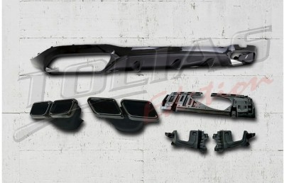 Difuzor Bara Spate Mercedes E-Class W213 (2016-2019) B Design Negru Lucios Performance AutoTuning foto