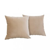 Set 2 huse pernute decorative din catifea cu fermoar, 50x70 cm, Madison, densitate 700 g/ml, Misty rose