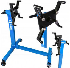 Carucior stand suport motor 450kg rotativ 360 cu 4 roti (B3205) foto