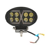 Proiector oval LED cu DRL 9-36V, 19W alb-galben, carcasa aluminiu 140x90x45mm IP68 Breckner Germany