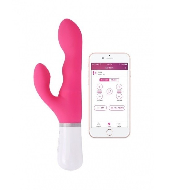 Vibrator Rabbit Lovense Nora Bluetooth Control Free App Silicon Roz