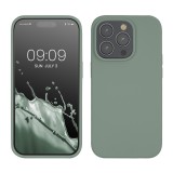 Husa Kwmobile pentru Apple iPhone 14 Pro, Verde, Silicon, KWM000016NK033C, Carcasa