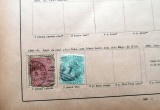 Lot 2 timbre poștale vechi Tasmania 1880&ndash;1881 &ndash; Queen Victoria, ștampilate -A42