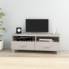 VidaXL Dulap TV &bdquo;HAMAR&rdquo;, alb, 106x40x40 cm, lemn masiv de pin 340469