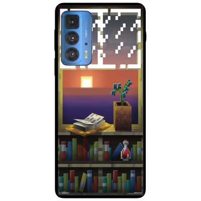 Husa compatibila cu Motorola Edge 20 model Minecraft Sunset, Silicon, TPU, Viceversa foto