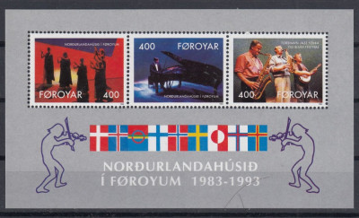 Faroe 1993 - MUZICA - BL - MNH foto