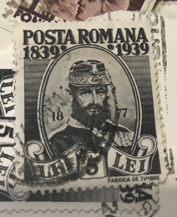 Timbre Carol 5 lei 1939
