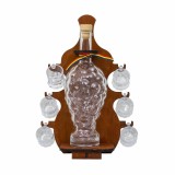 Suport sticla plus 6 pahare shot, model vioara / EXT 8010