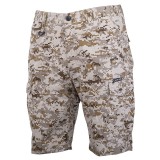 Pantalon slim-fit scurt tip camuflaj / bej - 2xl