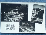 446 - Slanicul Moldovei / Slanic Moldova, mozaic/ carte postala RPR circulata, Necirculata, Fotografie