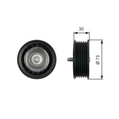 GATES T36435 DriveAlign&amp;reg; Rola ghidare/conducere, curea transmisie foto