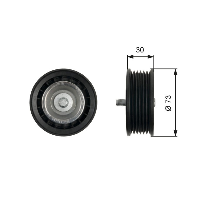 GATES T36435 DriveAlign&reg; Rola ghidare/conducere, curea transmisie