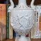 Vas decorativ de tip amfora, marcat Capodimonte