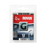 Cleme capse zincate, plate tip 11, 12 mm, model G, 600 buc, Novus, STE002339
