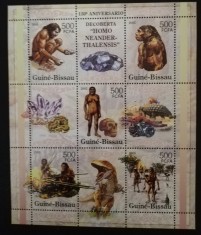 SAUTOME E PRINCIPE-OMUL DE NEANDERTHAL-1 M/Sh.MNH**-STP169 foto