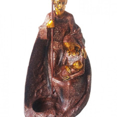 Statueta decorativa, Sf Maria cu Moise si pruncul, Maro, 19 cm, 356327DX