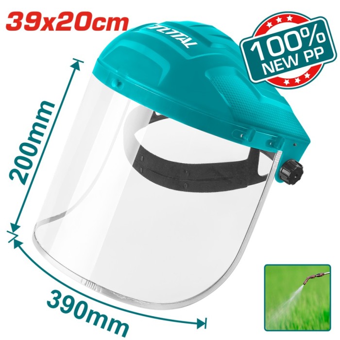 TOTAL - MASCA CU VIZIERA DE PROTECTIE PowerTool TopQuality