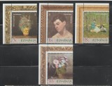 ROMANIA 2025 PICTORI IMPRESIONISTI - ION ANDREESCU - serie 4 timbre LP2524 MNH**