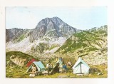 RF208 - Carte Postala - Muntii Retezat. Camping in Valea Pietrele, circulata 1970