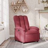 VidaXL Fotoliu rabatabil, roșu vin, material textil 371730