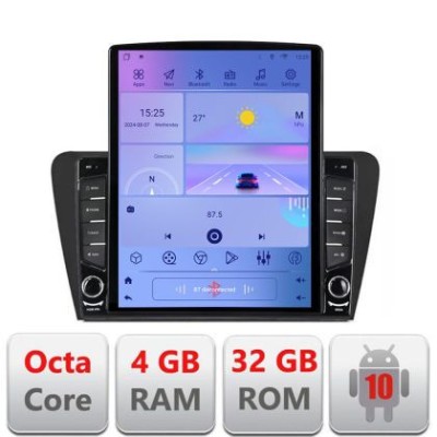 Navigatie SKODA SKODA OCTAVIA 2014-2020 Manual H-279 ecran tip TESLA 9.7&amp;quot; cu Android Radio Bluetooth Internet GPS WIFI CarStore Technology foto