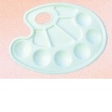 Paleta culori plastic 10 compartimente