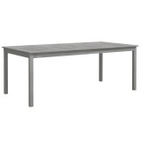 Masa de gradina, gri, 200x100x75 cm, lemn masiv de acacia