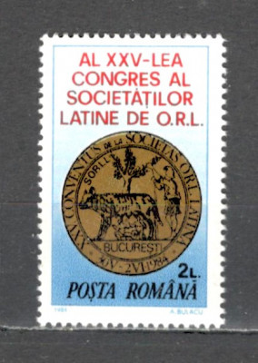 Romania.1984 Congresul societatilor latine de ORL ZR.732 foto