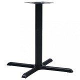 Picior masa bistro vidaXL, fonta, 76x76x72cm, negru, baza masa