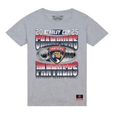 Florida Panthers tricou de bărbați 2025 Stanley Cup Champions Victory Arch Heather Gray - L