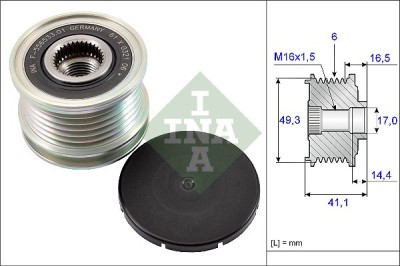 INA 535 0178 10 Sistem roata libera, generator foto