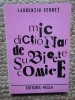 MIC DICTIONAR DE SUBIECTE COMICE-LAURENTIU CERNET
