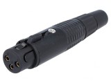 Mufă XLR 3 Pin Mamă Cablu Aurită, Ninigi