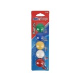 Set 5 magneti pentru tabla magnetica, 30 mm, multicolor, Offishop