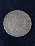 Franța 1873 A - 5 franci - monedă de argint #10, Europa