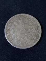 Franța 1873 A - 5 franci - monedă de argint #10