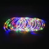 Instalatie brad Craciun Hoff, 200 LED-uri cu lumina multicolora, 10 m, controler, interior / exterior
