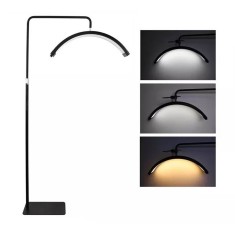 Lampa Profesionala 70 cm pentru Make-Up, Semiluna, cu LED de 50 W, Lumina Calda, Rece, cu rotire 360&deg;, ideala pentru Gene, Manichiura, Studio Tatuaje
