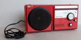 Radio Portabil Tehnoton DUO RS 1210, 1985, Functional, Rosu, Colectie, Retro