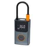 Cumpara ieftin Compresor AUTO portabil, acumulator 2000mAh, display LED, presiune maxima 2.5 bar, gri