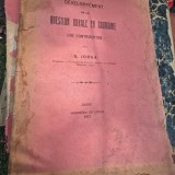 Developpement de la question rurale en Roumanie - N. Iorga