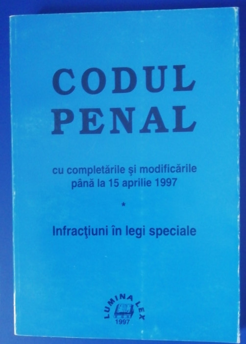 myh 35s - Codul penal cu completari pana in aprilie 1997 - ed 1997