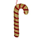 Ornament Craciun Acadea Auriu Rosu cu Glitter, 17 cm, CMCLASS