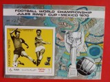 YEMEN, FOTBAL MEXIC - COLIȚĂ MNH IMPERF., Nestampilat